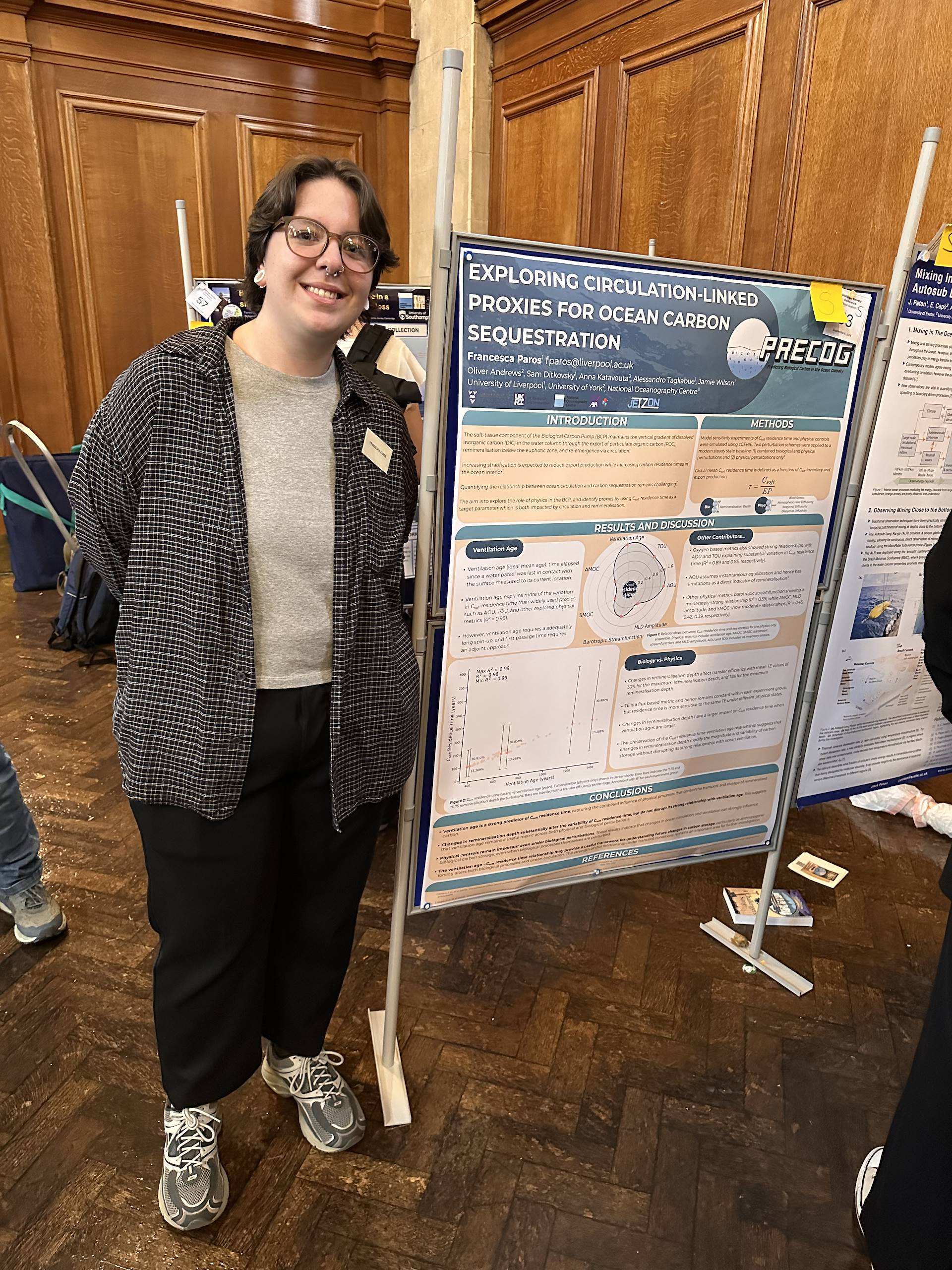 Chesca Pharos with her poster